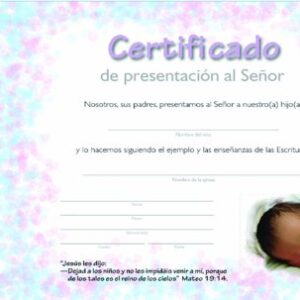 Certificados De Presentacion De Niños (paquete de 12)
