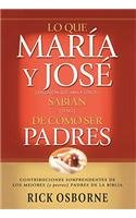 Lo Que Maria Y Jose Sabian De Como Ser Padres