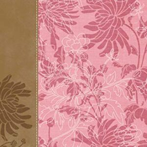 RVR1960, Biblia De Estudio Para La Mujer, piel, Rosado Floral