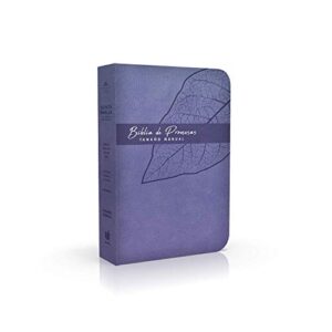 Biblia RVR1960 letra grande. Símil piel lavanda, Indíce, tamaño manual