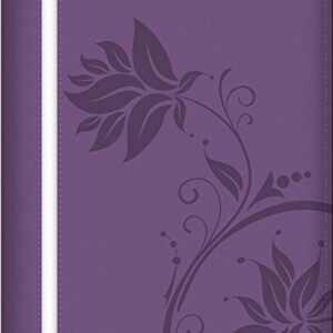 Biblia de la mujer conforme al corazón de Dios: Duotono morado