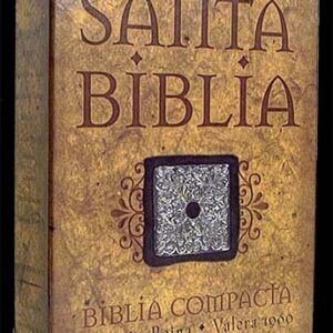 Biblia Compacta Piel Elaborada Negra
