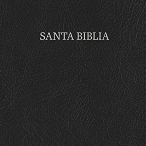 RVR1960 Biblia Letra Gigante Negro, Piel Fabricada