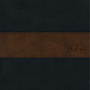 RVR1960 Biblia De Estudio Spurgeon, Negro/Marron Simil Piel