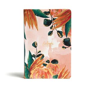 RVR1960 Centrada En Cristo, Floral Simil Piel: Biblia Devocional Para Mujeres