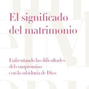 El Significado Del Matrimonio: Enfrentando Las Dificultades Del Compromiso Con La Sabiduria De Dios