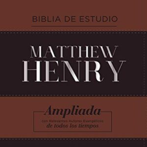 RVR Biblia De Estudio Matthew Henry, Leathersoft, Clasica